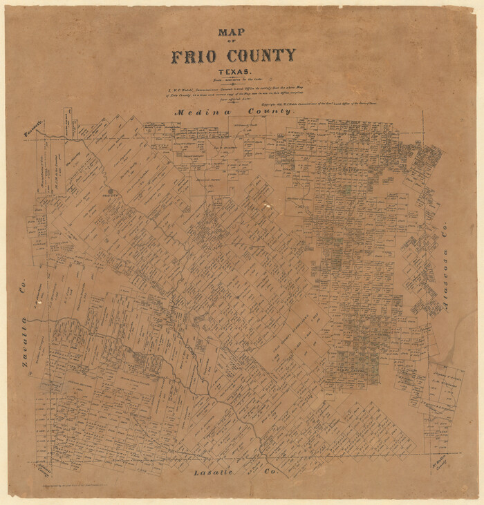 545, Map of Frio County, Texas, Maddox Collection