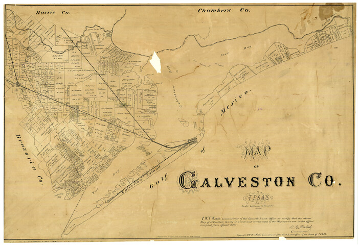 546, Map of Galveston County, Texas, Maddox Collection