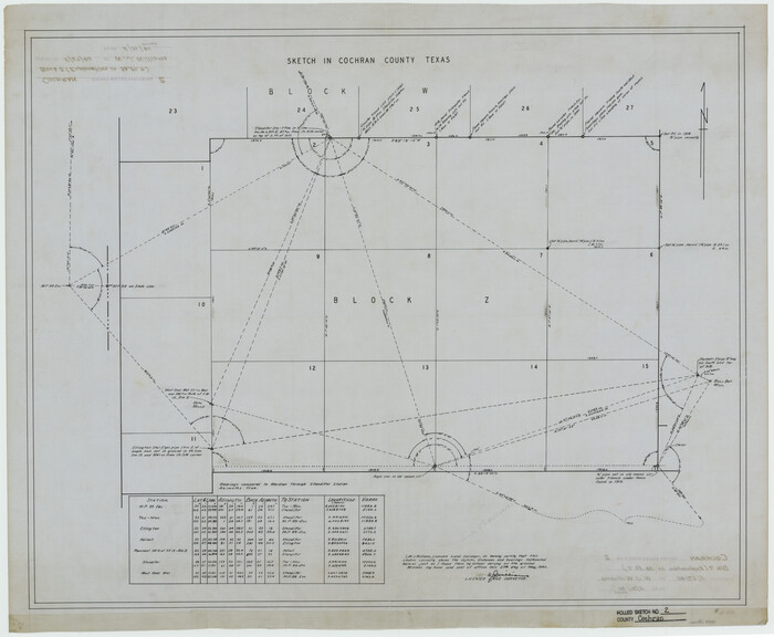 5500, Cochran County Rolled Sketch 2, General Map Collection