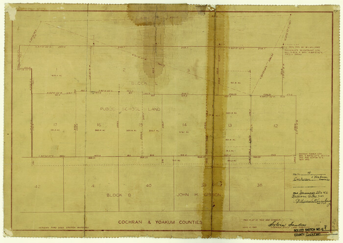 5501, Cochran County Rolled Sketch 4, General Map Collection