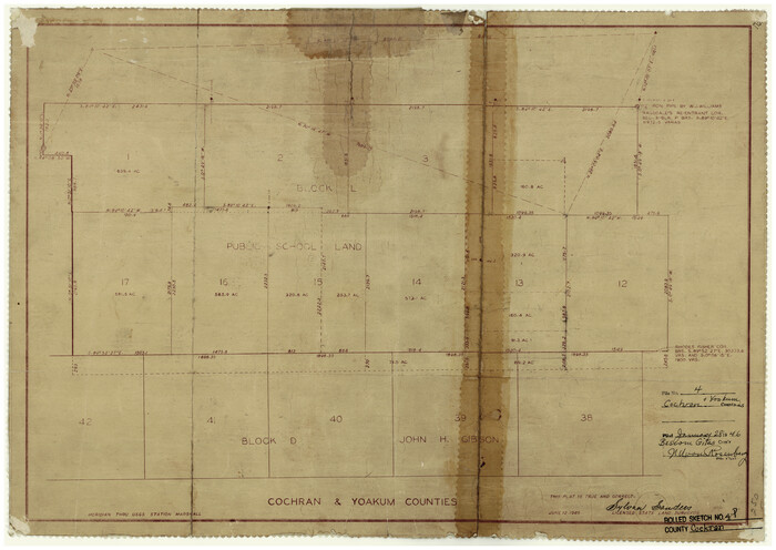 5501, Cochran County Rolled Sketch 4, General Map Collection