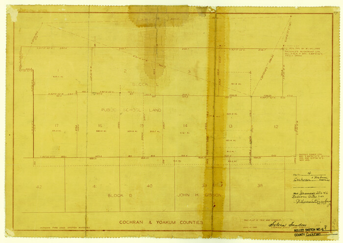 5501, Cochran County Rolled Sketch 4, General Map Collection