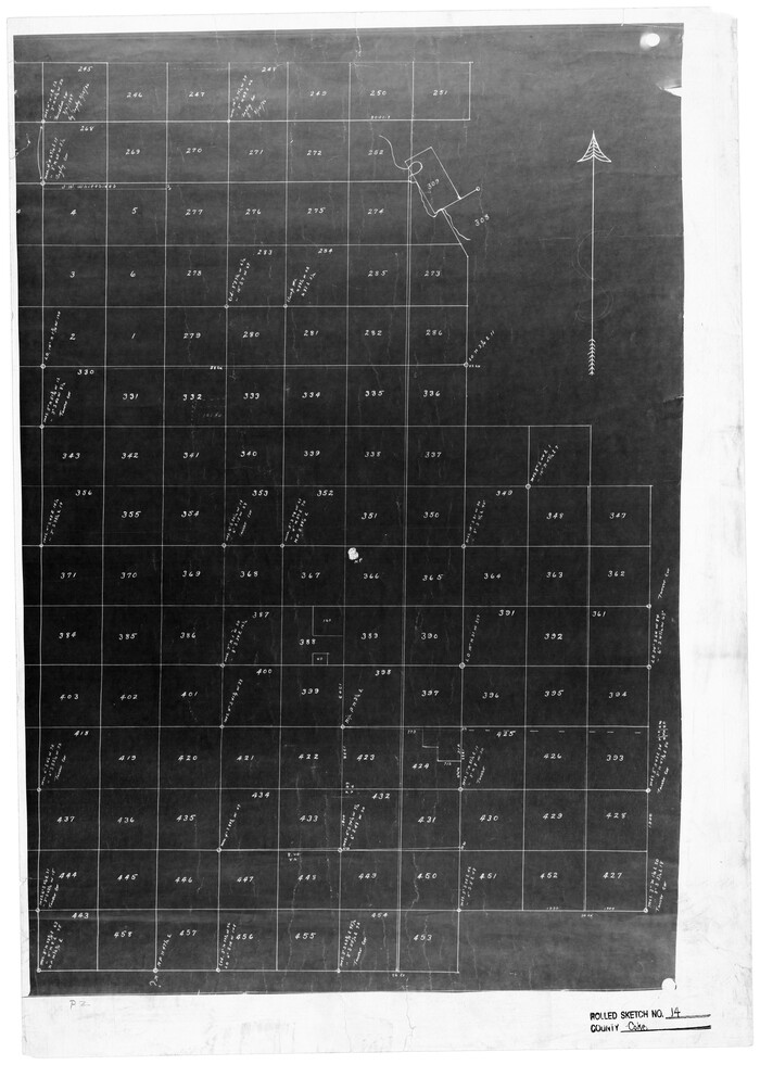 5514, Coke County Rolled Sketch 14, General Map Collection