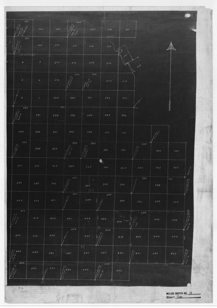 5514, Coke County Rolled Sketch 14, General Map Collection