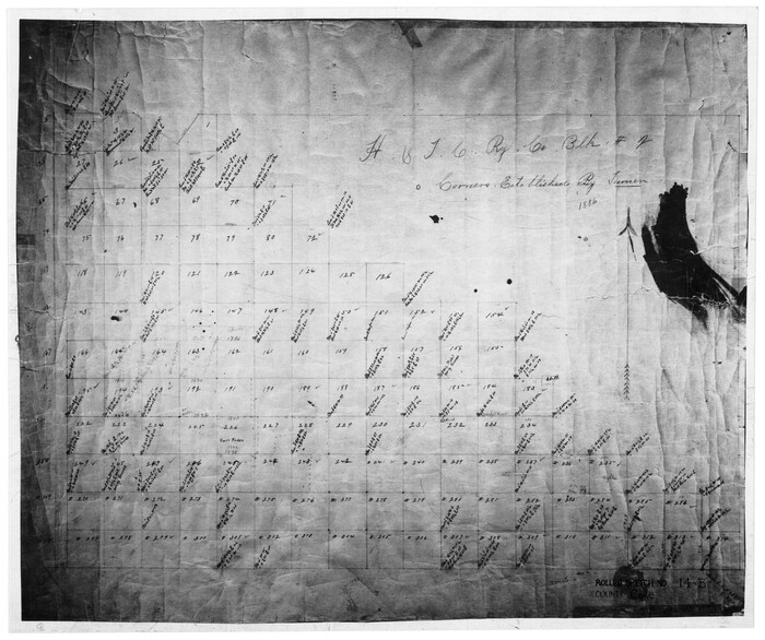 5516, Coke County Rolled Sketch 14B, General Map Collection