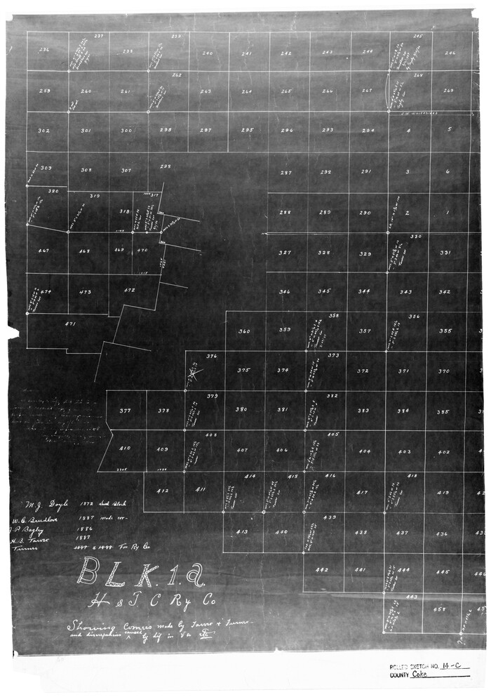 5517, Coke County Rolled Sketch 14C, General Map Collection