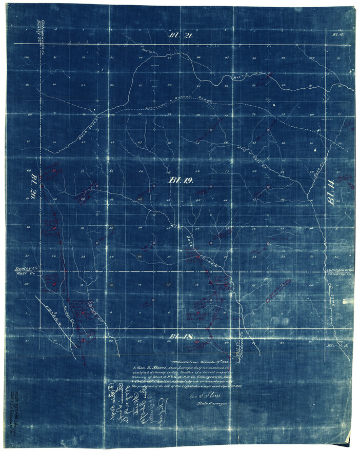 5531, Collingsworth County Rolled Sketch 2, General Map Collection