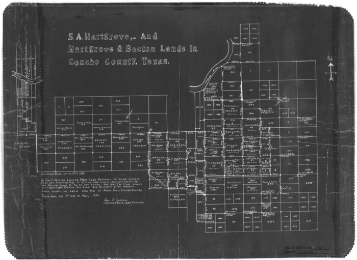 5544, Concho County Rolled Sketch 1A, General Map Collection