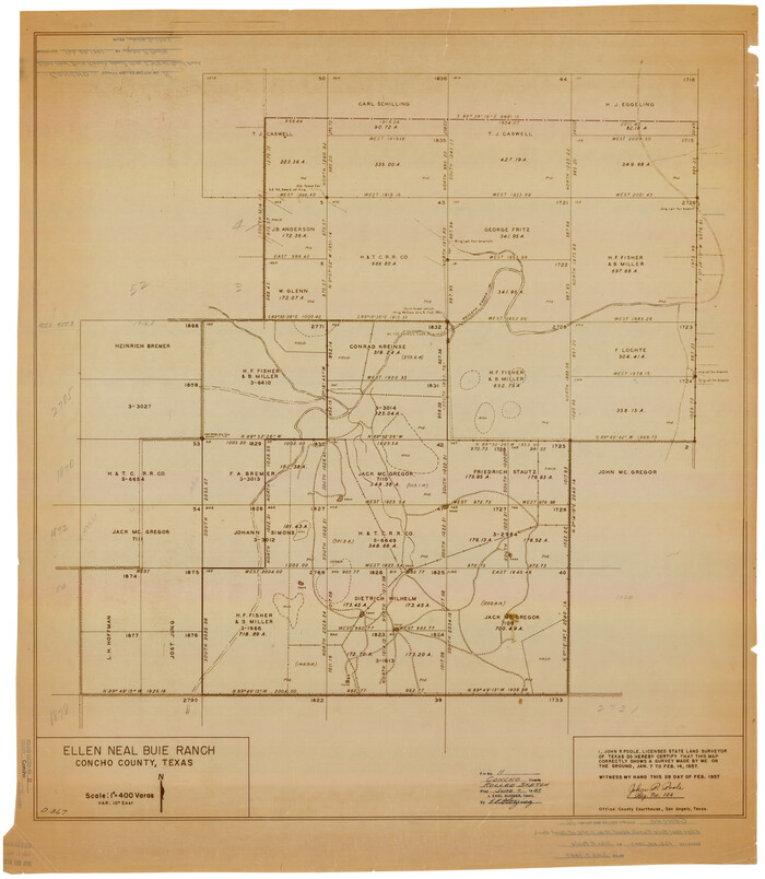5569, Concho County Rolled Sketch 11, General Map Collection
