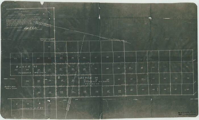 5576, Crane County Rolled Sketch 17, General Map Collection