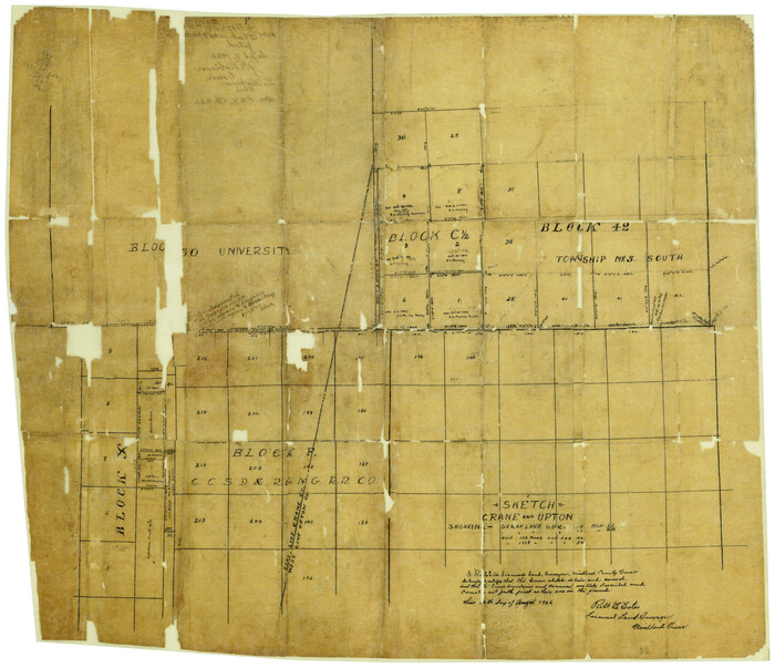 5577, Crane County Rolled Sketch 19, General Map Collection