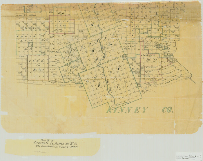 5579, Crockett County Rolled Sketch 3, General Map Collection