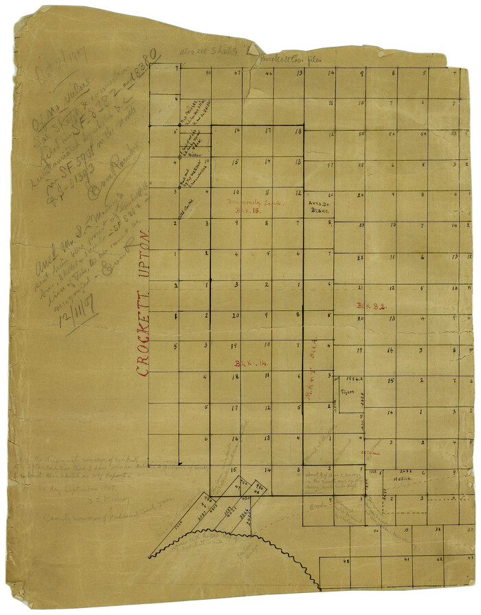 5580, Crockett County Rolled Sketch 7, General Map Collection