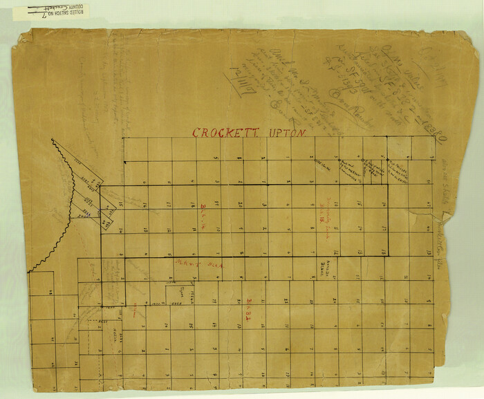 5580, Crockett County Rolled Sketch 7, General Map Collection