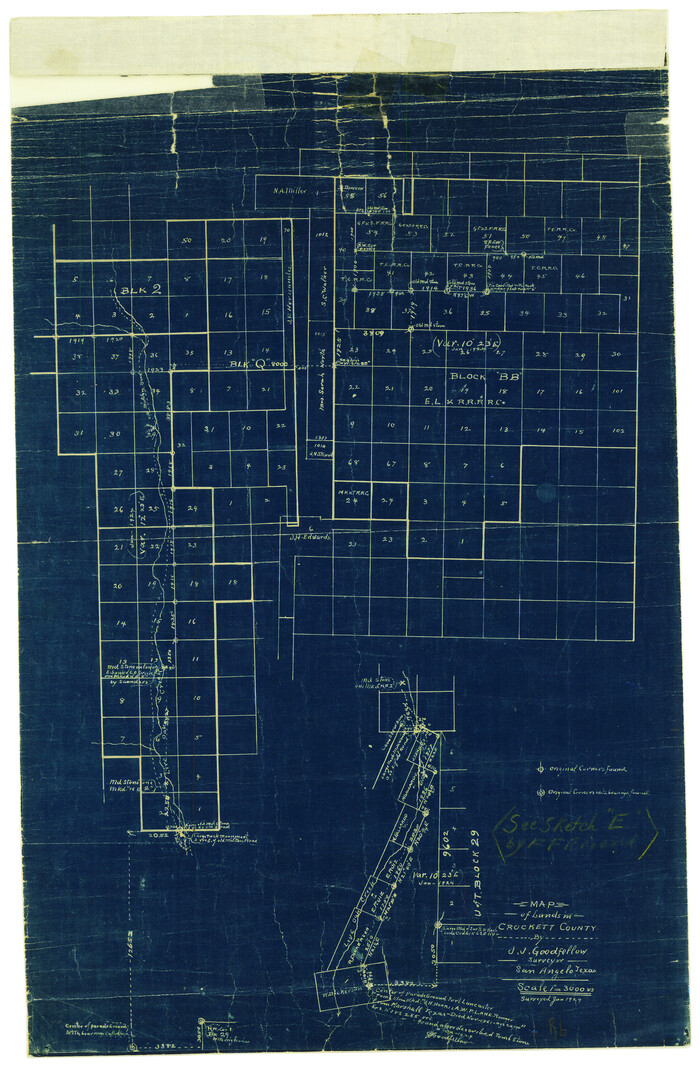 5584, Crockett County Rolled Sketch 24, General Map Collection