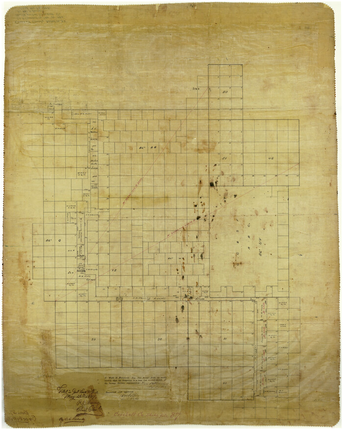 5589, Crockett County Rolled Sketch 37, General Map Collection