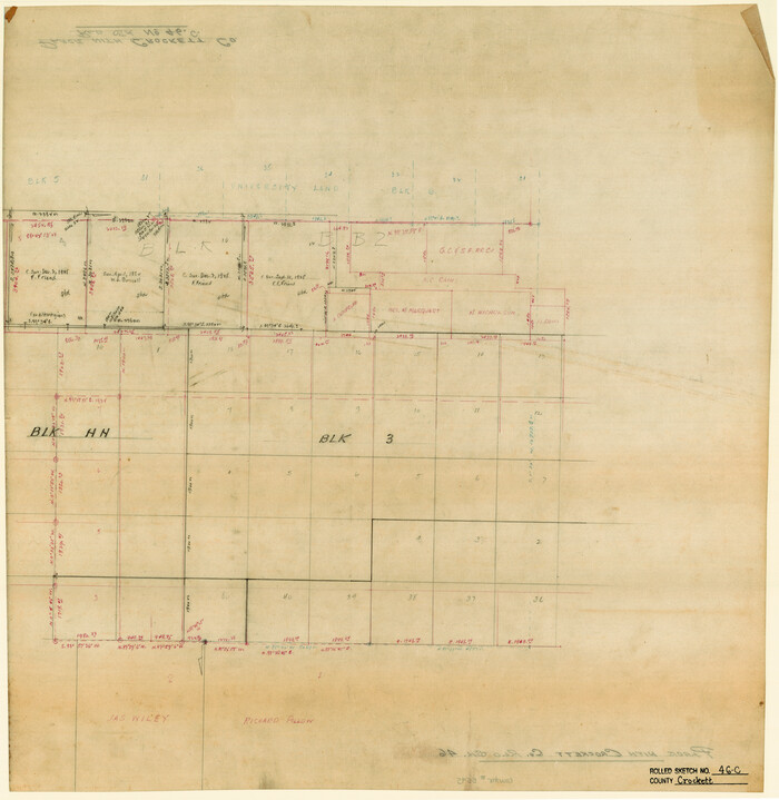 5595, Crockett County Rolled Sketch 46C, General Map Collection