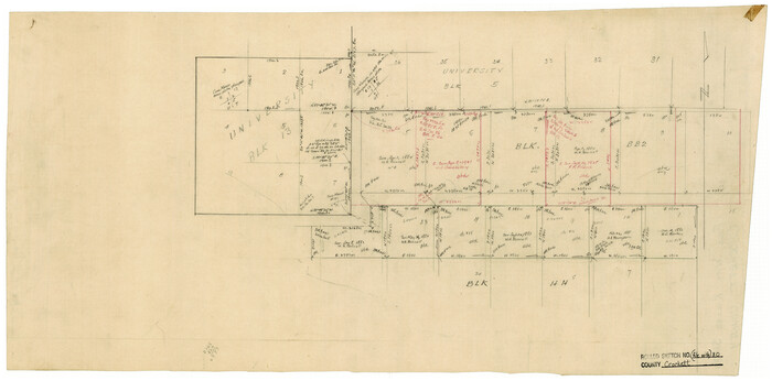 5620, Crockett County Rolled Sketch 80, General Map Collection