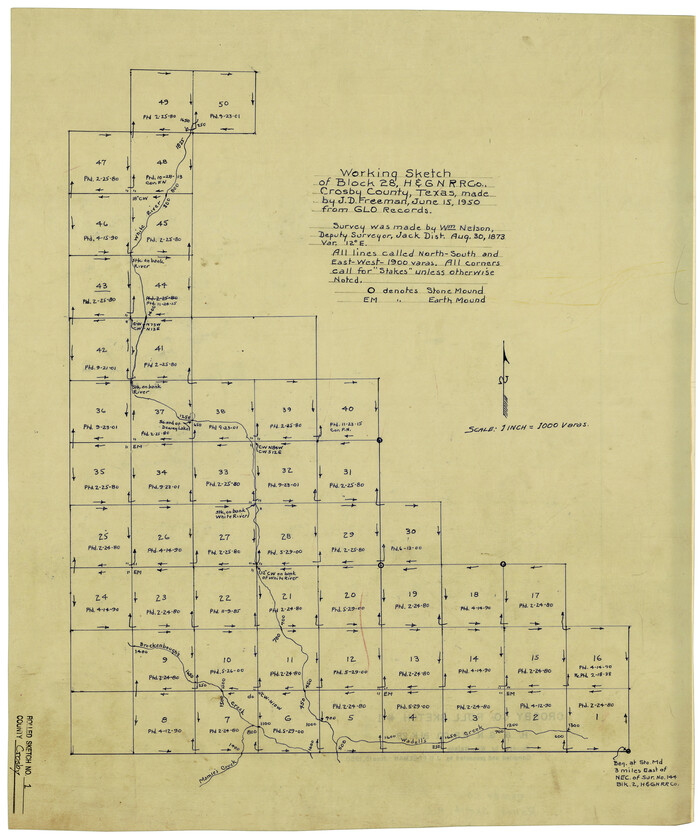 5640, Crosby County Rolled Sketch 1, General Map Collection