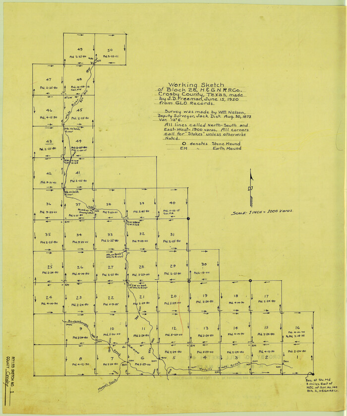 5640, Crosby County Rolled Sketch 1, General Map Collection