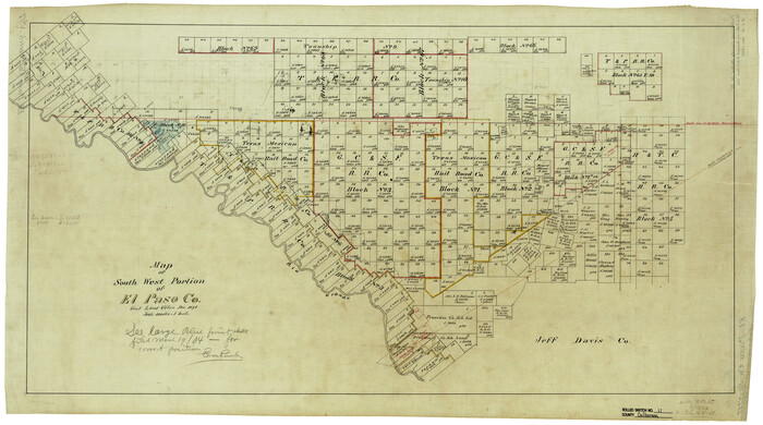 5648, Culberson County Rolled Sketch 11, General Map Collection
