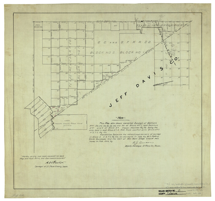 5649, Culberson County Rolled Sketch 17, General Map Collection
