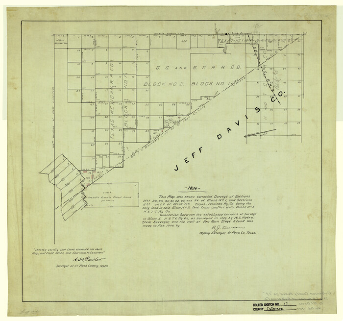 5649, Culberson County Rolled Sketch 17, General Map Collection