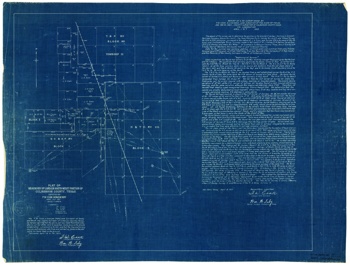 5656, Culberson County Rolled Sketch 27, General Map Collection
