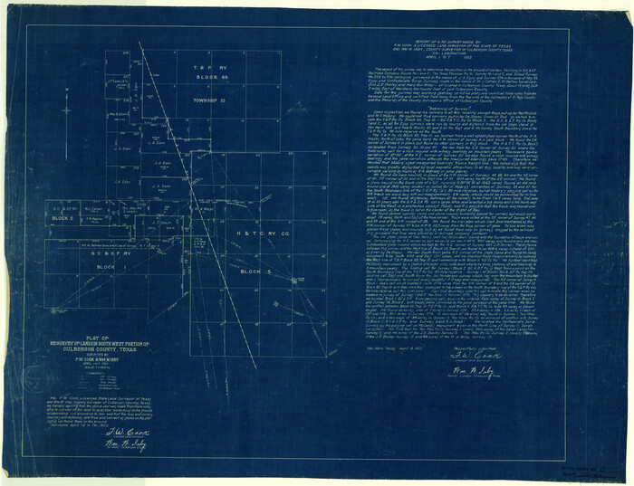 5656, Culberson County Rolled Sketch 27, General Map Collection
