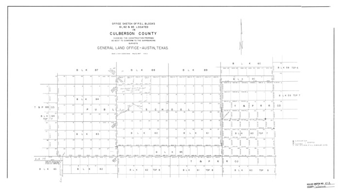 5665, Culberson County Rolled Sketch 43A, General Map Collection