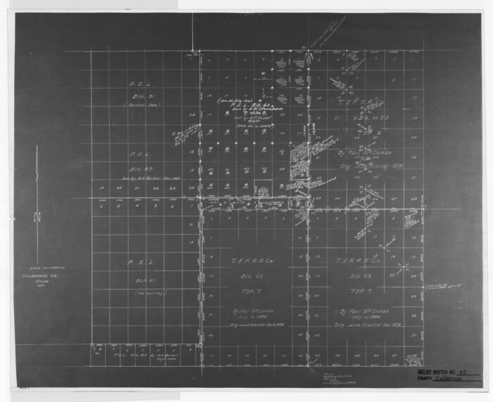 5667, Culberson County Rolled Sketch 45, General Map Collection