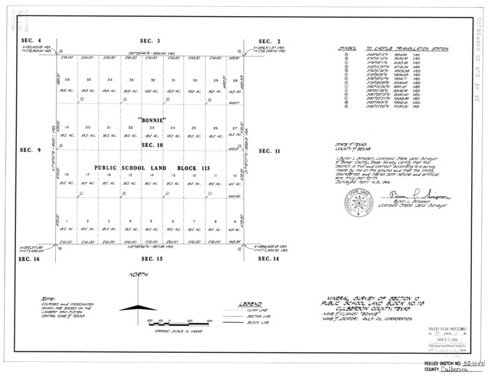 5672, Culberson County Rolled Sketch 52, General Map Collection