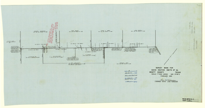 5703, DeWitt County Rolled Sketch 3, General Map Collection