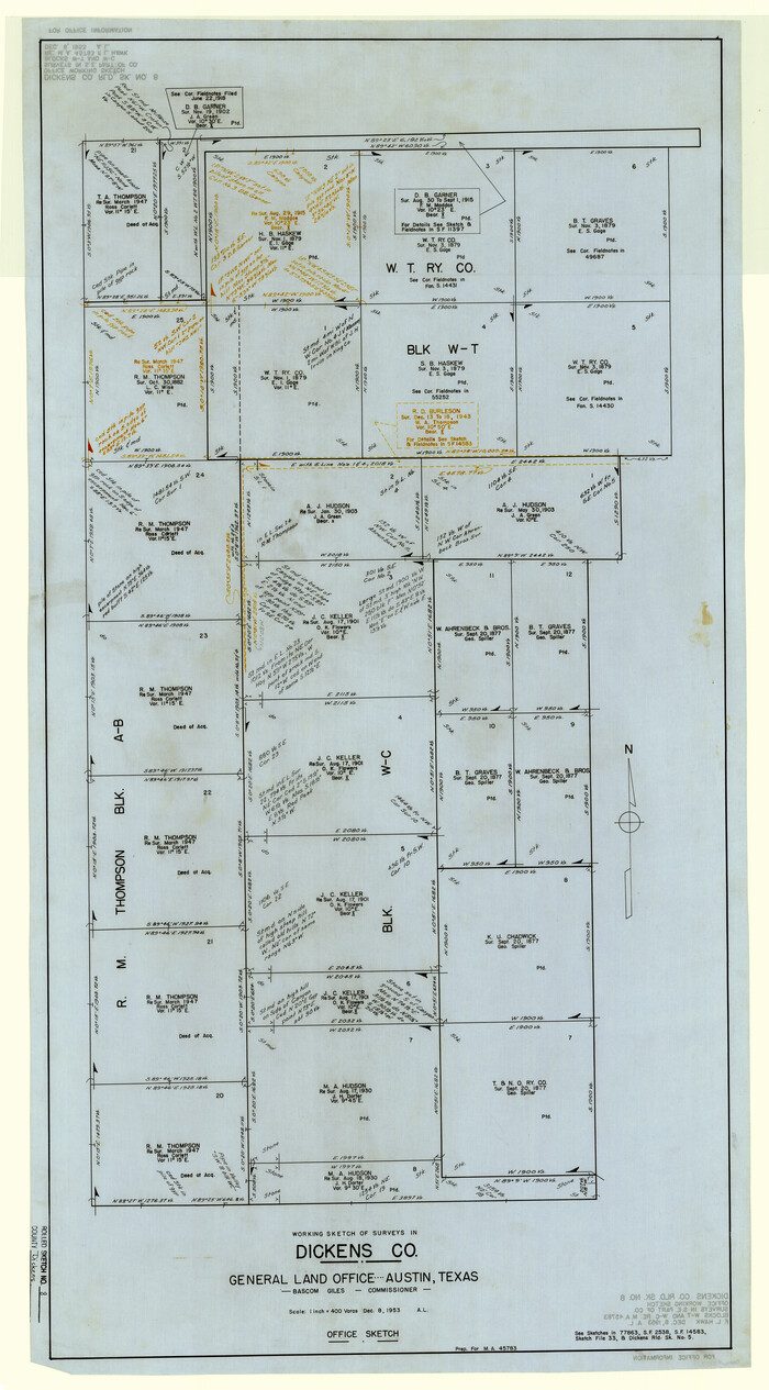 5707, Dickens County Rolled Sketch 8, General Map Collection