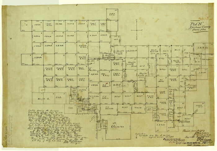 5714, Dickens County Rolled Sketch N, General Map Collection