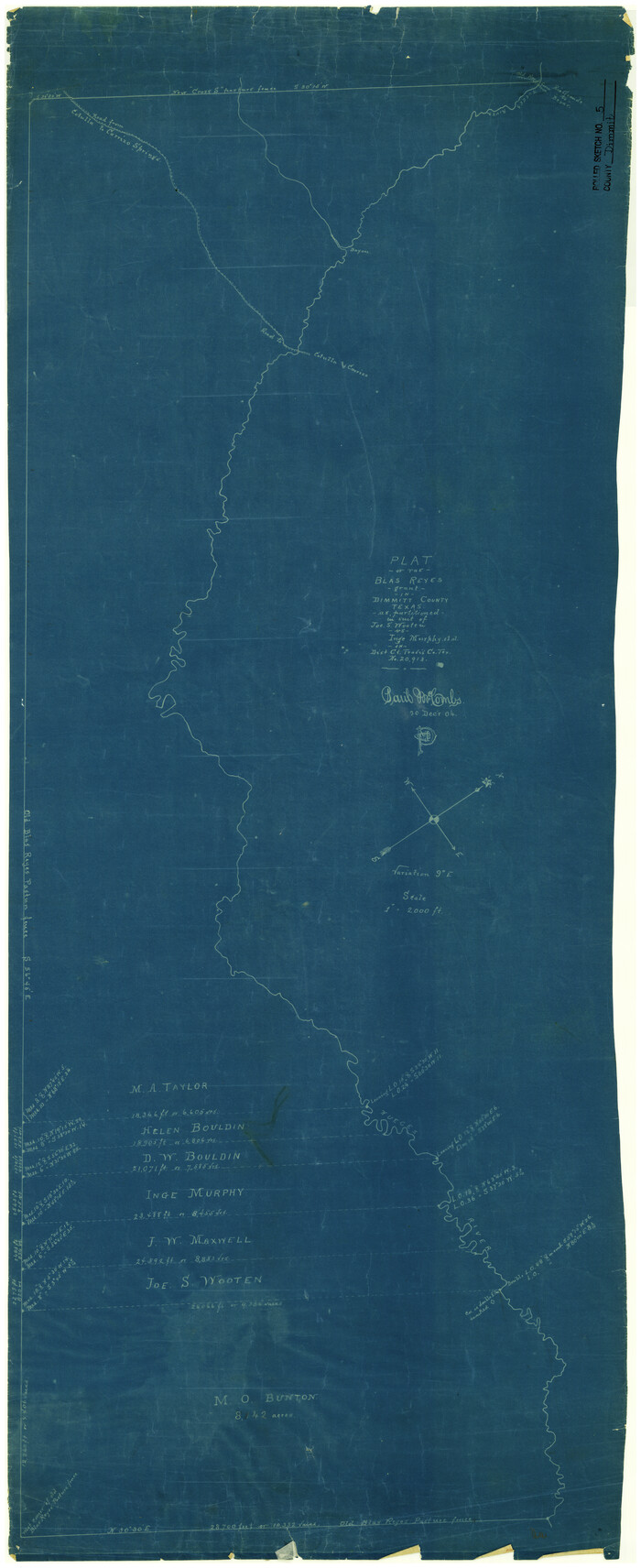 5715, Dimmit County Rolled Sketch 5, General Map Collection
