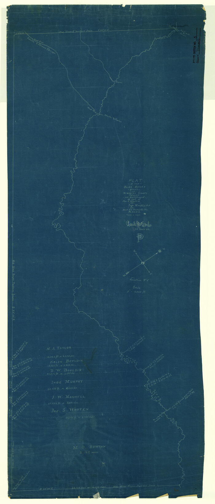 5715, Dimmit County Rolled Sketch 5, General Map Collection