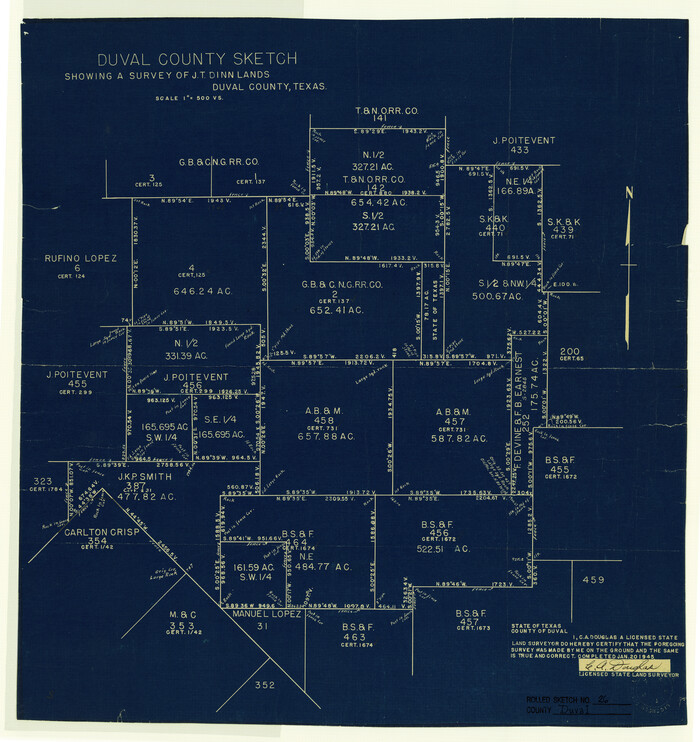 5744, Duval County Rolled Sketch 26, General Map Collection