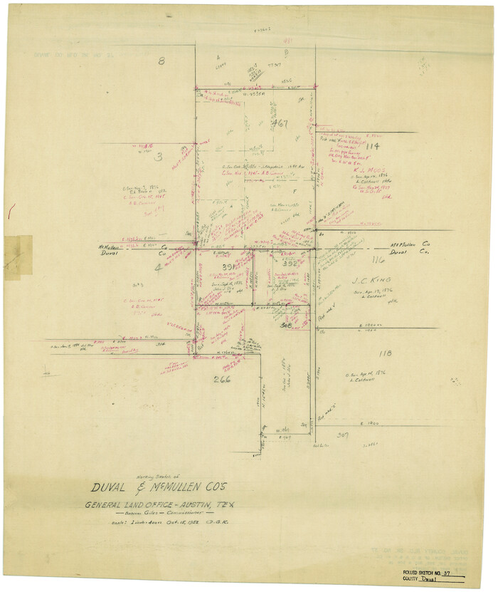 5753, Duval County Rolled Sketch 37, General Map Collection
