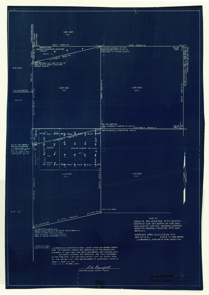 5755, Duval County Rolled Sketch 38, General Map Collection