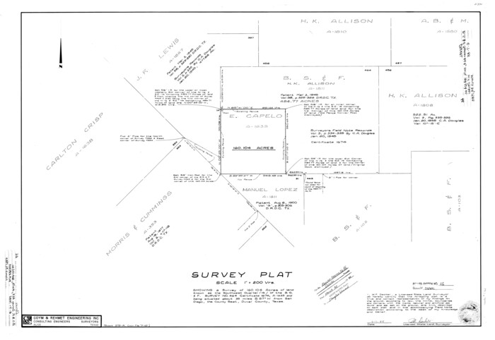 5761, Duval County Rolled Sketch 46, General Map Collection