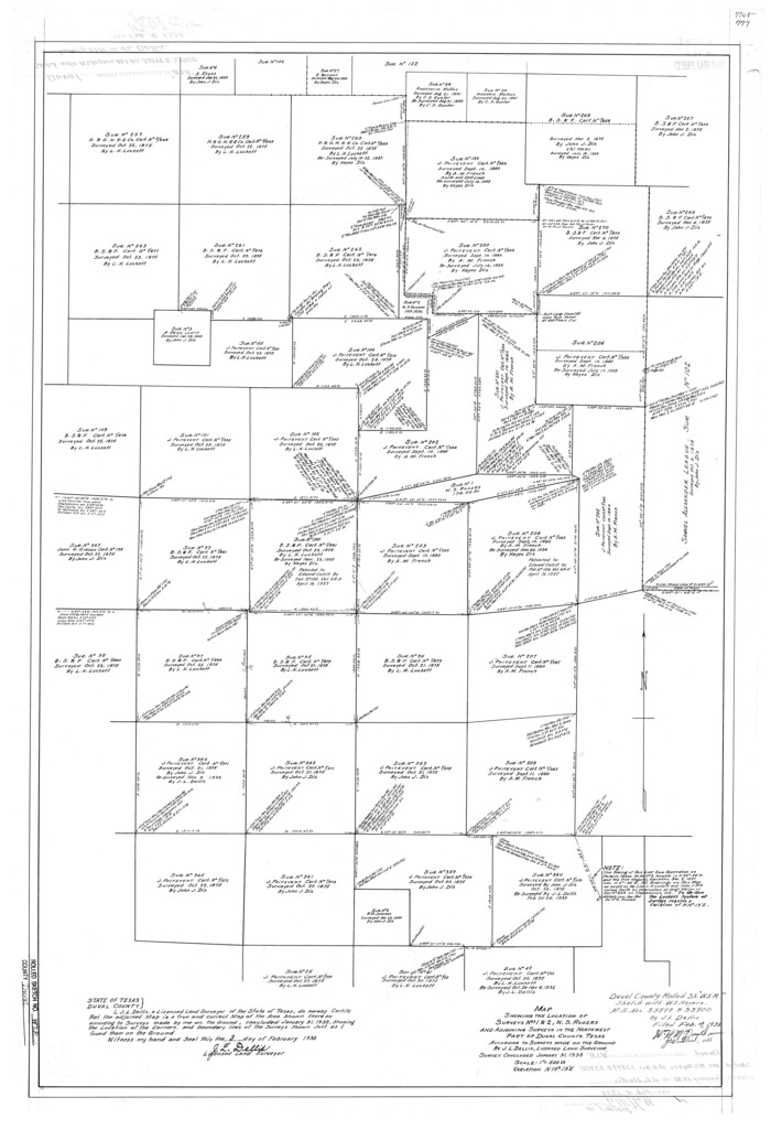 5772, Duval County Rolled Sketch WSR, General Map Collection