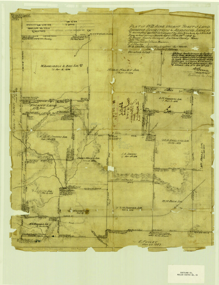 5777, Eastland County Rolled Sketch 26, General Map Collection