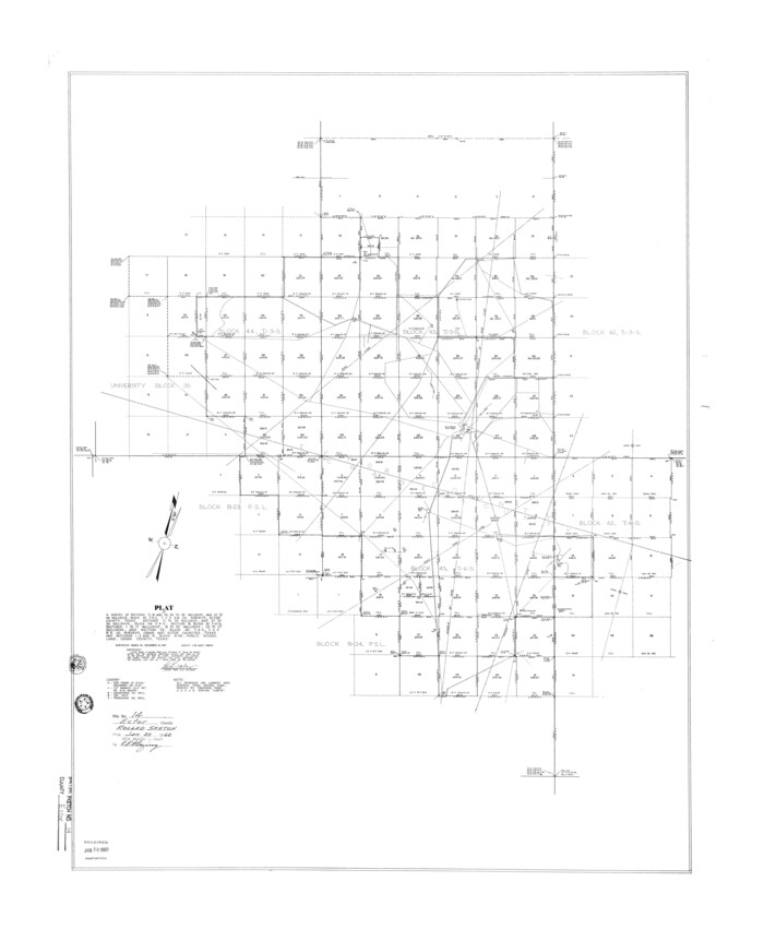 5779, Ector County Rolled Sketch 14, General Map Collection
