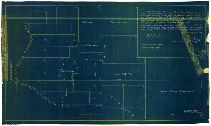 5781, Crockett County Rolled Sketch 29, General Map Collection