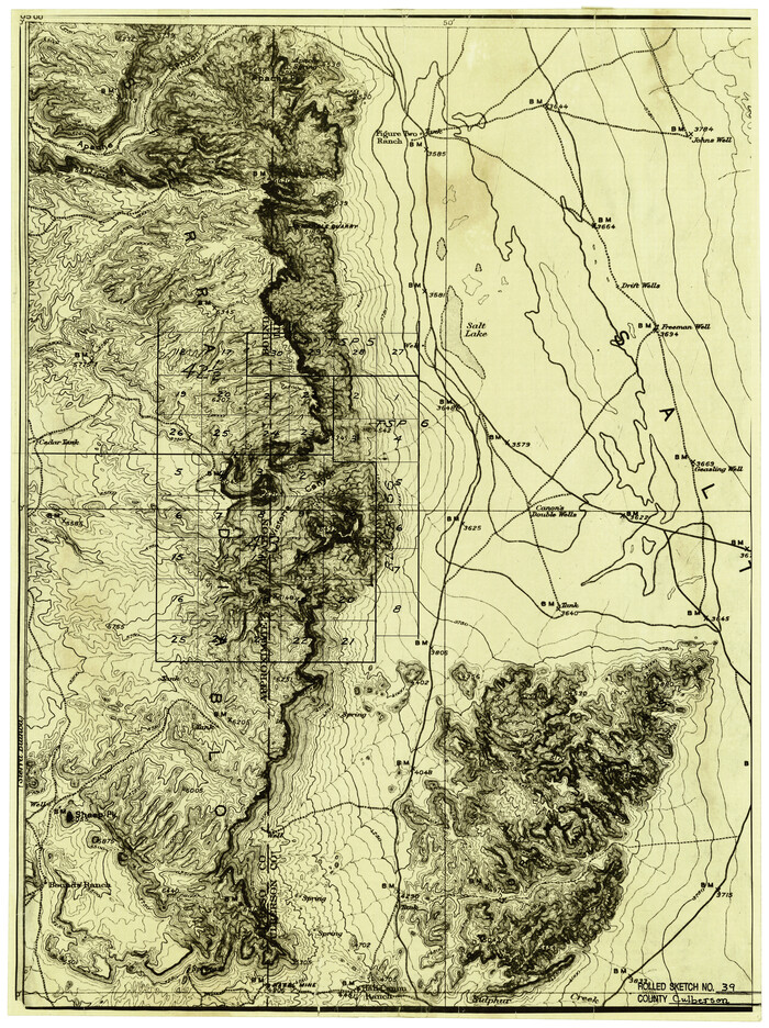 5783, Culberson County Rolled Sketch 39, General Map Collection
