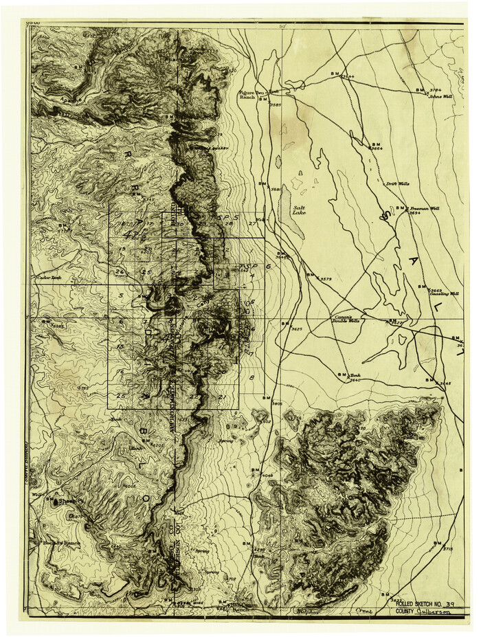 5783, Culberson County Rolled Sketch 39, General Map Collection