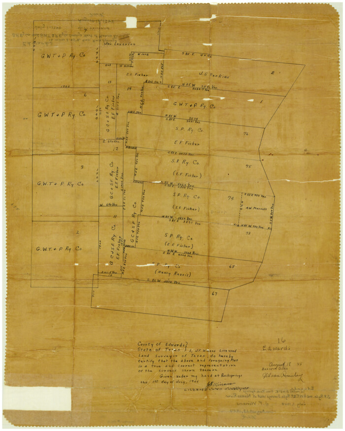5804, Edwards County Rolled Sketch 16, General Map Collection