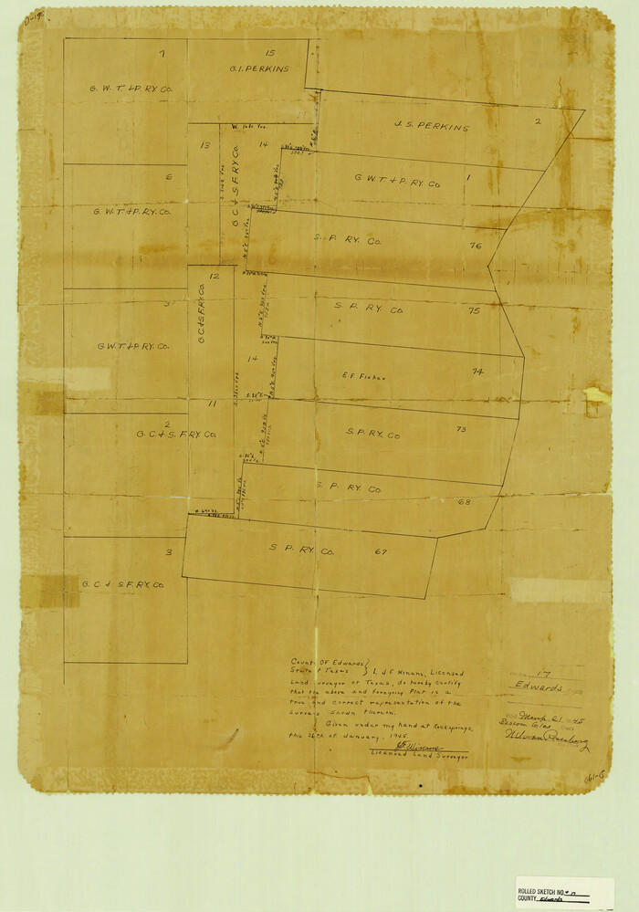 5806, Edwards County Rolled Sketch 17, General Map Collection