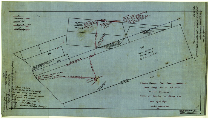 5809, Edwards County Rolled Sketch 21, General Map Collection